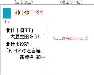 のど自慢観覧応募はがき01